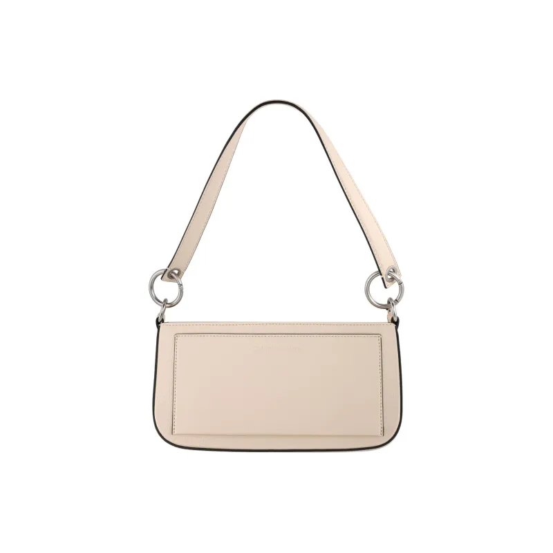 CALVIN KLEIN Synthetic Material Underarm Baguette Shoulder Bag Women's Apricot-2