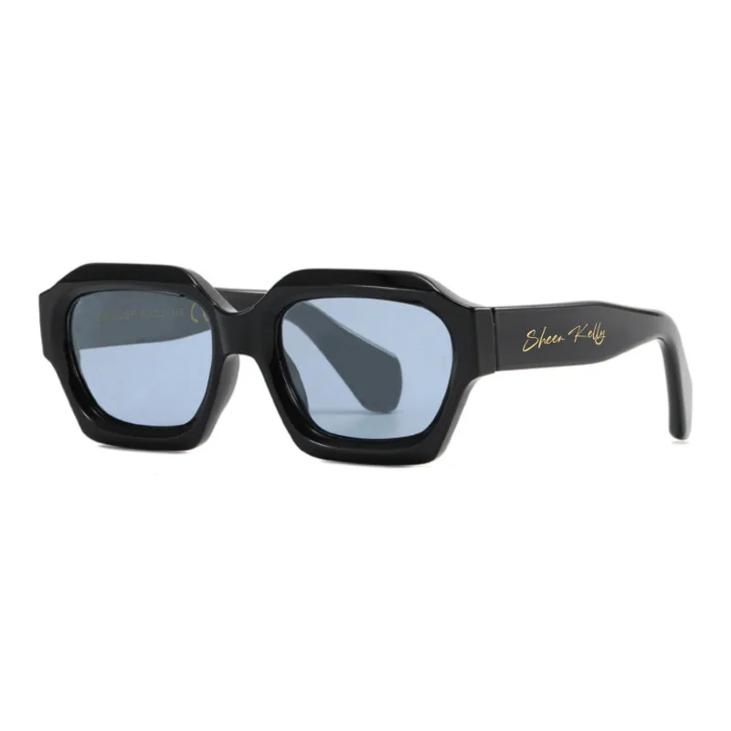 SHEEN KELLY Square Sunglasses Unisex-5