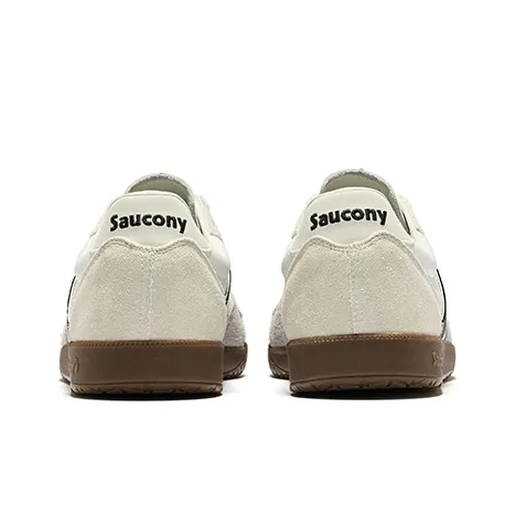 Saucony Bullet Non-slip Lightweight Low-Top Running Shoes Unisex White Gray Black-3