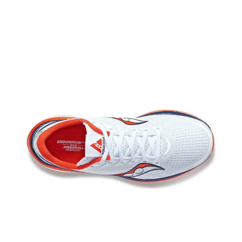 Saucony Endorphin Speed 3 Running Shoes Men Low Top White Blue Orange-3