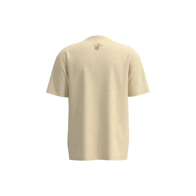 NBA Miami Heat T Shirts Unisex Light Brown-3