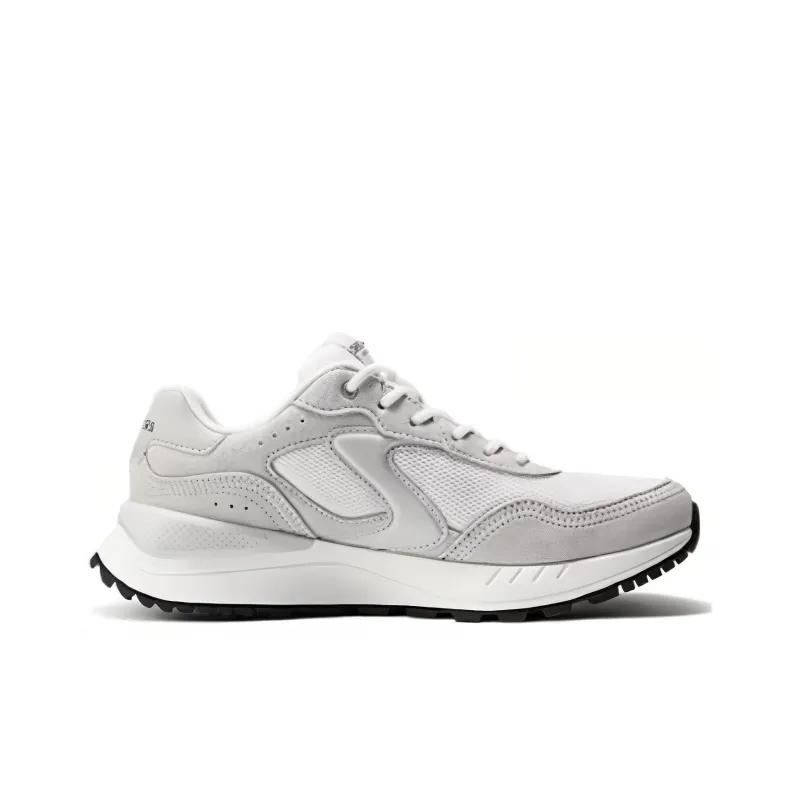 Skechers Cushioning Wear Resistant Low Top Running Shoes Women's White Gray-1