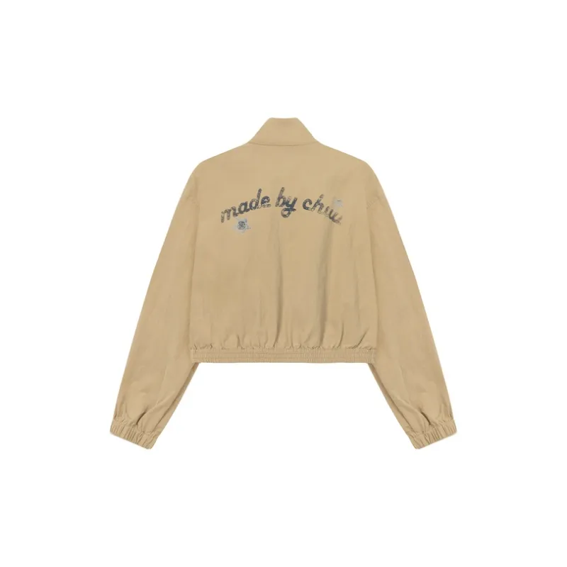 CHUU Cropped Coats Women's Light Khaki-1