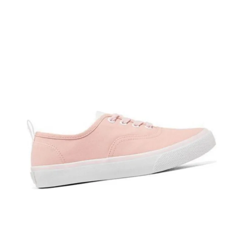 Skechers Slip Resistant Breathable Lightweight Abrasion Resistant Cushioning Low Top Canvas Shoes Women's Pink-1