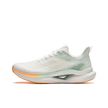 Anta Cushioning Breathable Lightweight Low Top Casual Running Shoes Women's White Green