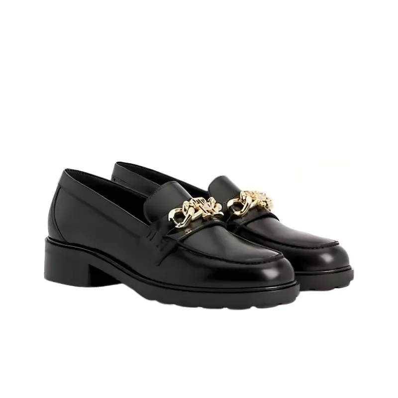 Tommy Hilfiger 30mm Chain-trim Leather Loafers-3