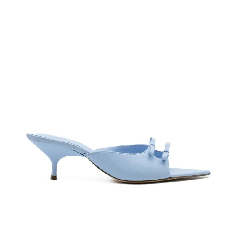 GIABORGHINI Blanche 50mm Leather Mules-1
