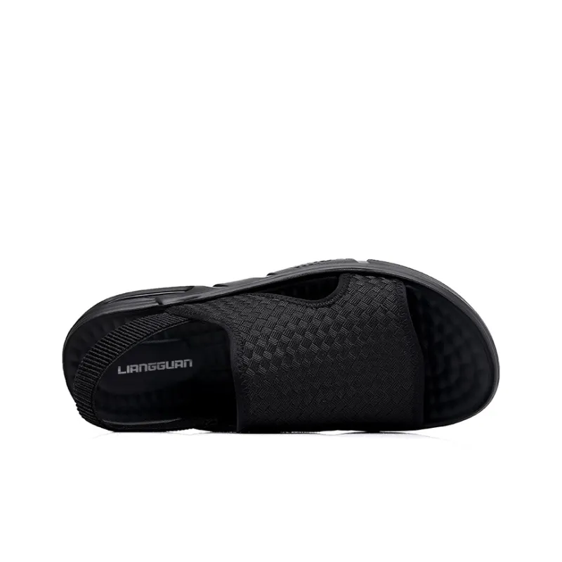 LIANGGUAN Beach Sandals Men's Black-3