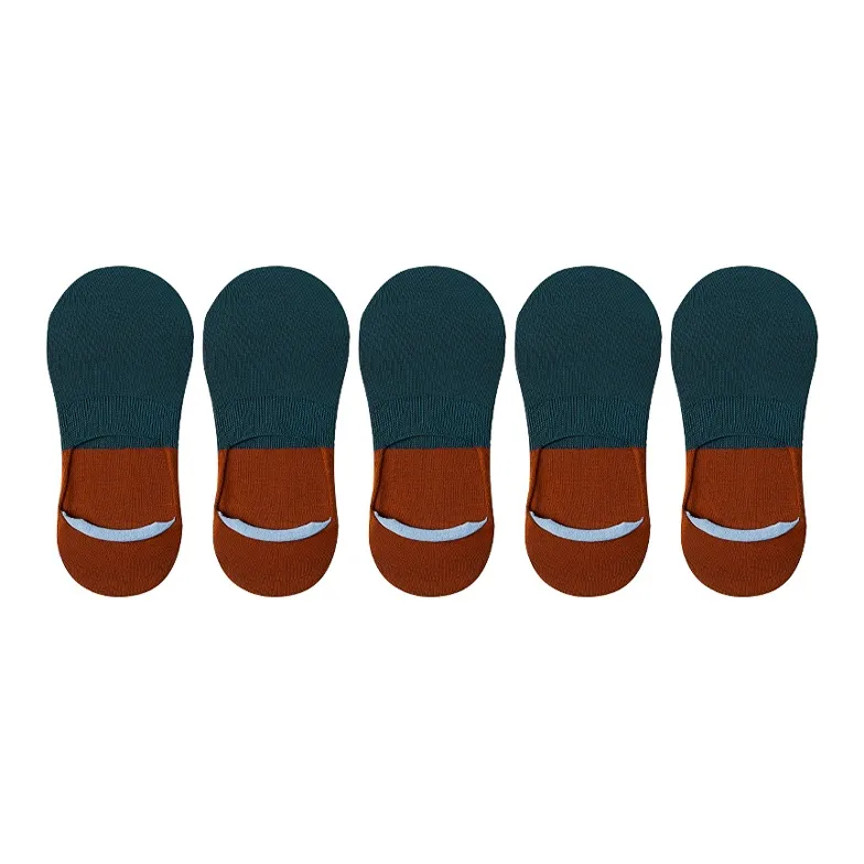 Taste The Color No Show Socks Unisex 5 Pack-18