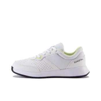 DECATHLON Low Top Tennis Shoes Unisex White Yellow