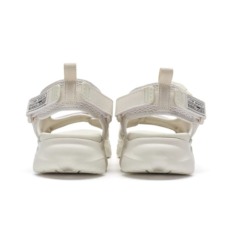 XTEP Beach Sandals Men's White Sand Gray-3