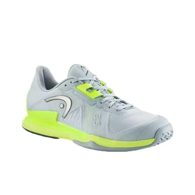 HEAD Sprint Pro 3.5 Slip Resistant Tennis Shoes Men's Gray Yellow-1