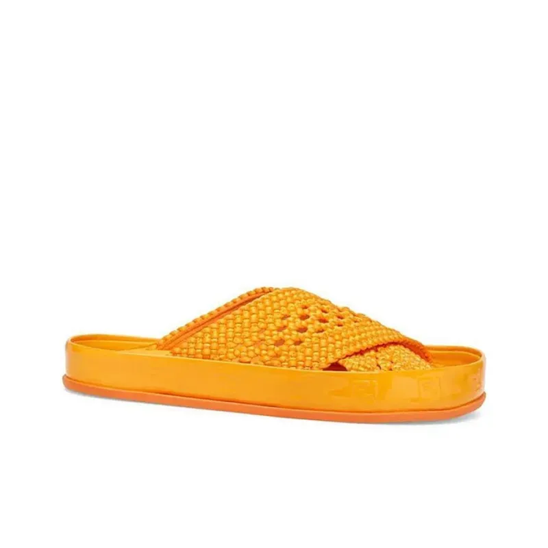 FENDI Abrasion Resistant Slide Slippers Women's Orange-1