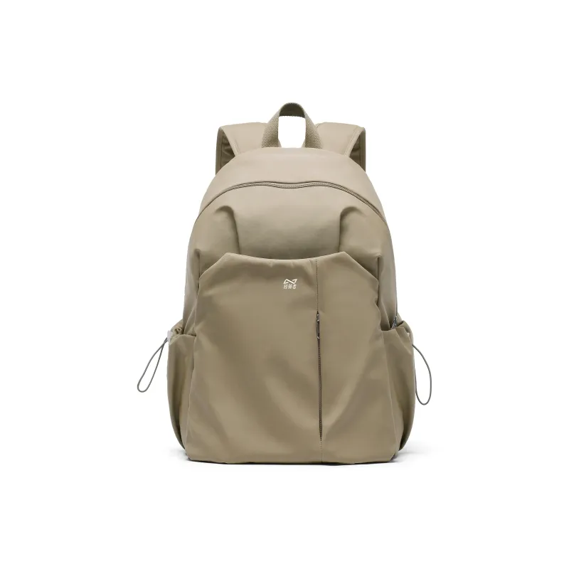 KEYSTREET Fabric Backpack Laptop Backpack Tubas Unisex Black/Ecru/Green/Blue/Burgundy-30