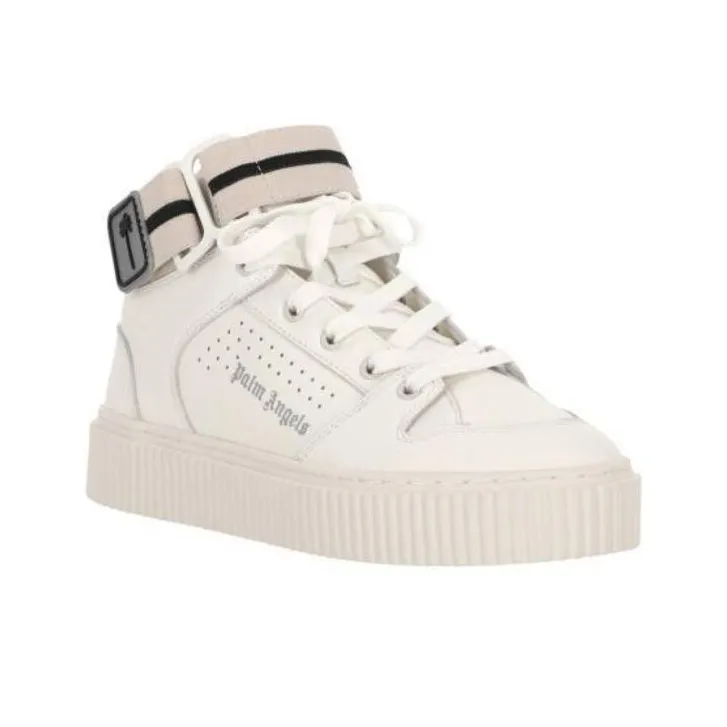 PALM ANGELS Grip High-Top Stylish Skateboarding Shoes Women's Beige-2