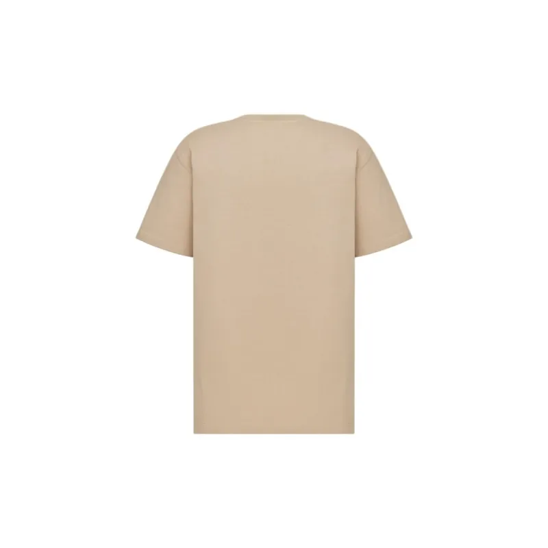 DIOR Logo Embroidered Crewneck T Shirt-1