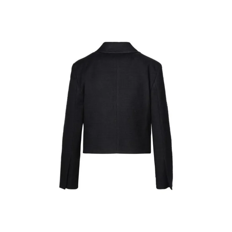 Patou Button-Up Cropped Tweed Jacket-1