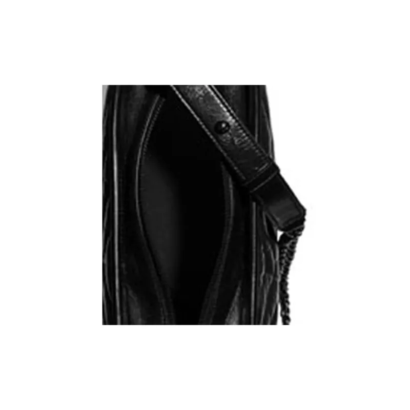 CHANEL Gabrielle Cow Leather Hobo Bag Crossbody Bag, Shoulder Bag Women's Black-4