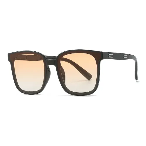rectangle-frame tinted-lens sunglasses