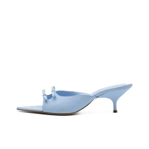 GIABORGHINI Blanche 50mm Leather Mules