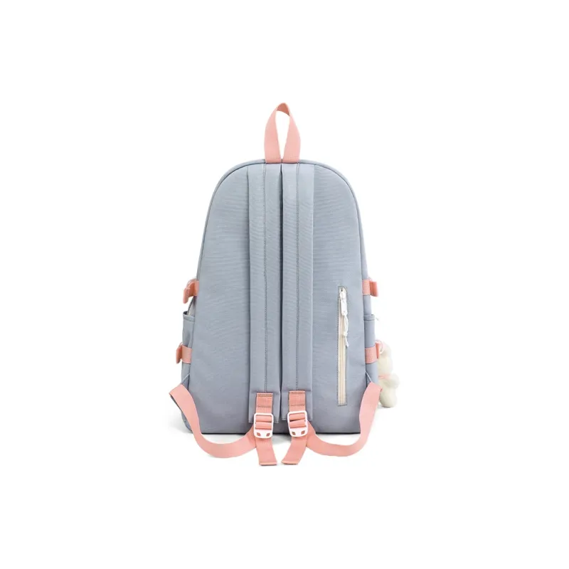 C°BANNER Fabric Backpack Handbag, Shoulder Bag Large Size Women's Blue-4