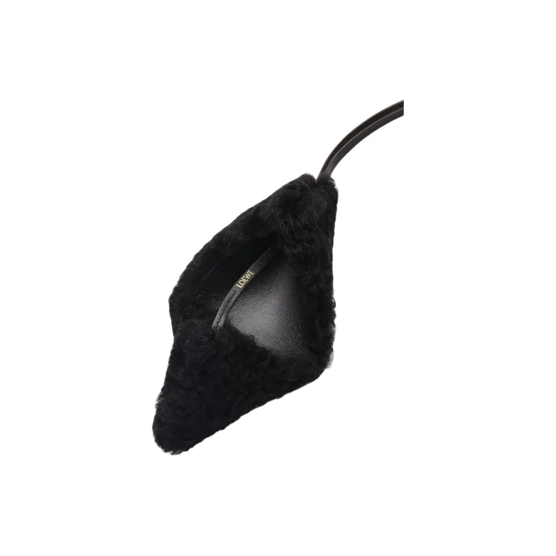 LOEWE Shearling Bag Accessories Women's Black-1