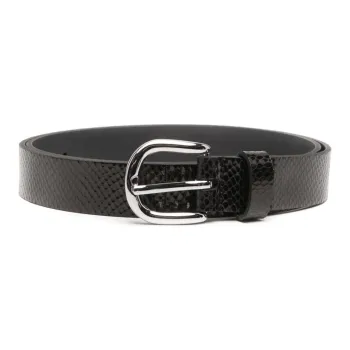 ISABEL MARANT Zap Snakeskin-effect Belt