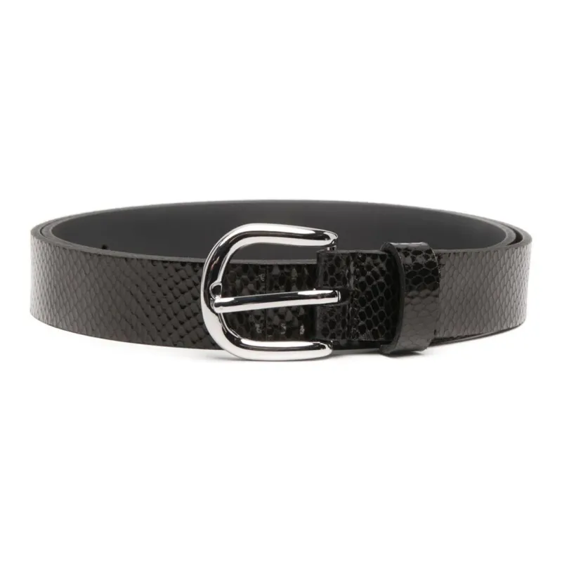 ISABEL MARANT Zap Snakeskin-effect Belt-0