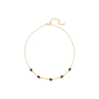 Leticia Ponti Gold Plated Copper With Semi Precious Stones Necklaces Women's
