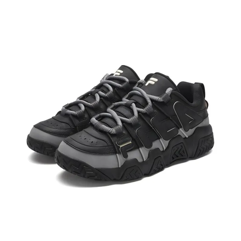 FILA FUSION BARRICADE Slip Resistant Breathable Low Top Casual Shoes Men's Black-2