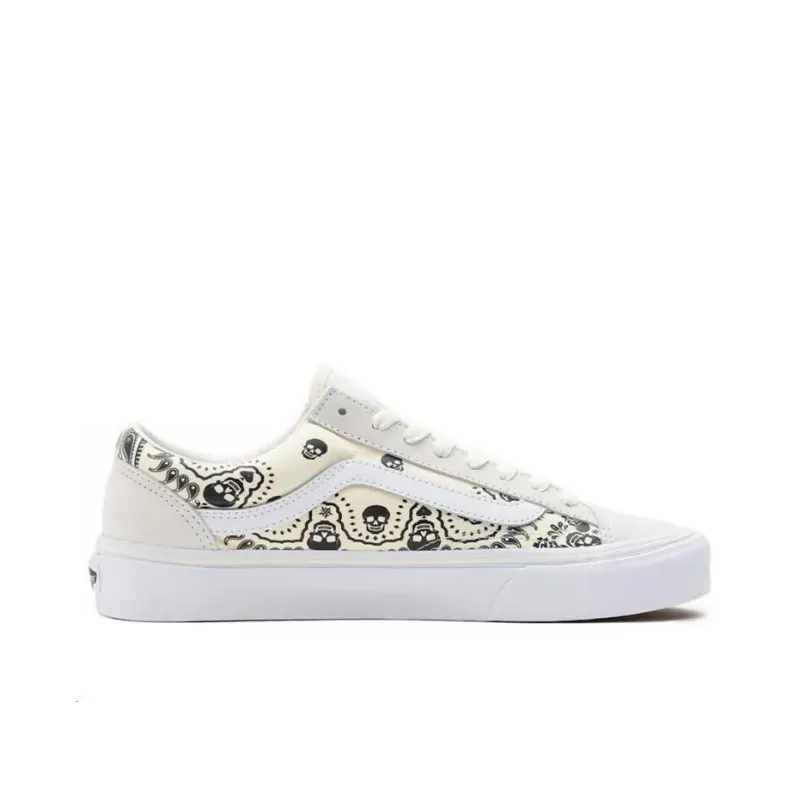 Vans Style 36 Skull Bandana White Black-1