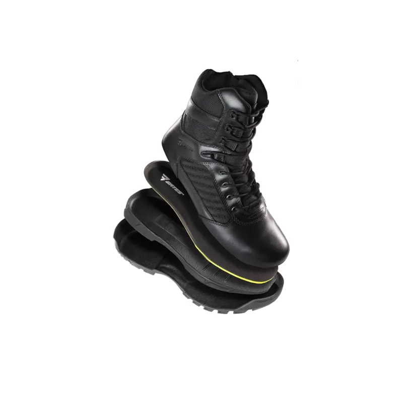 BATES Anti-Slip Wear-Resistant High-Top Outdoor Shoes Men's Black-6
