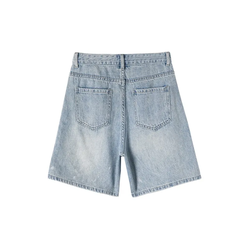 HIPPIEMISS Denim Shorts Women's Light Blue-1