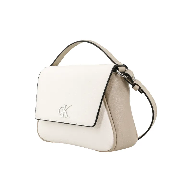 CALVIN KLEIN Synthetic Material Crossbody Handbags Women's Ivory-1