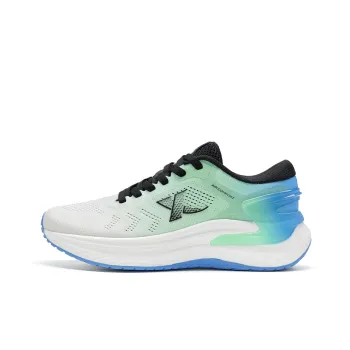 XTEP Lingbu ELM Cushioned Slip Resistant Low Top Casual Running Shoes Men's White Green Blue