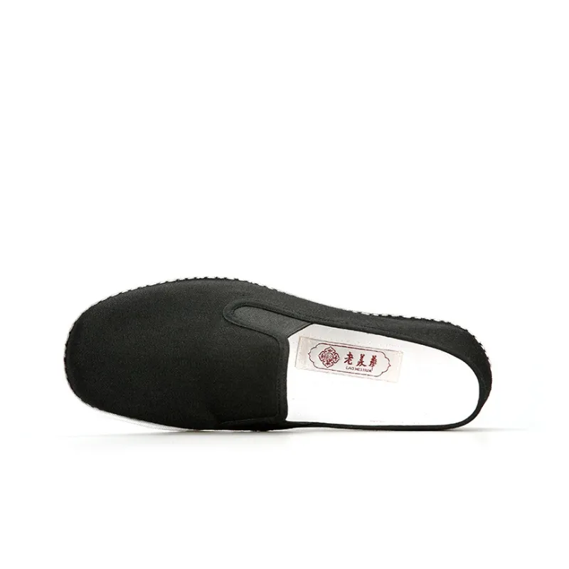 Old Meihua Breathable And Wear-resistant Low-Top Casual Shoes Men's Black-2