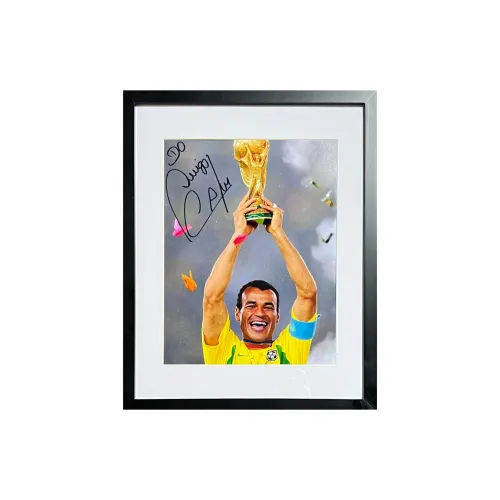 ICONS.com Caru Includes Certification Certificate Outer Frame Size: 38.6x48.6cm Brazil Football Fan Supply