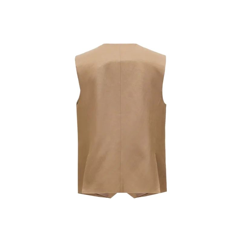 ONLY Vests Women's E13 Brownie Brown-1