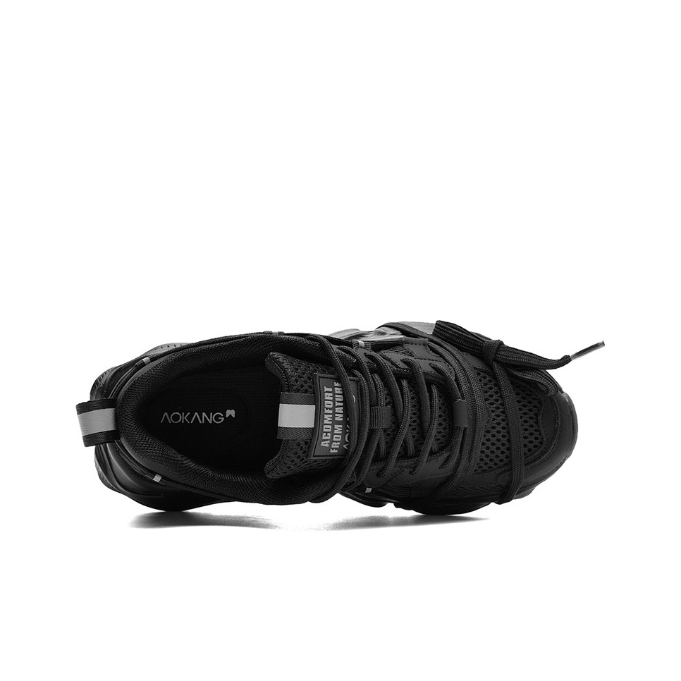 AOKANG Chunky Sneakers Women's Low-Top Black EU 36 - POIZON