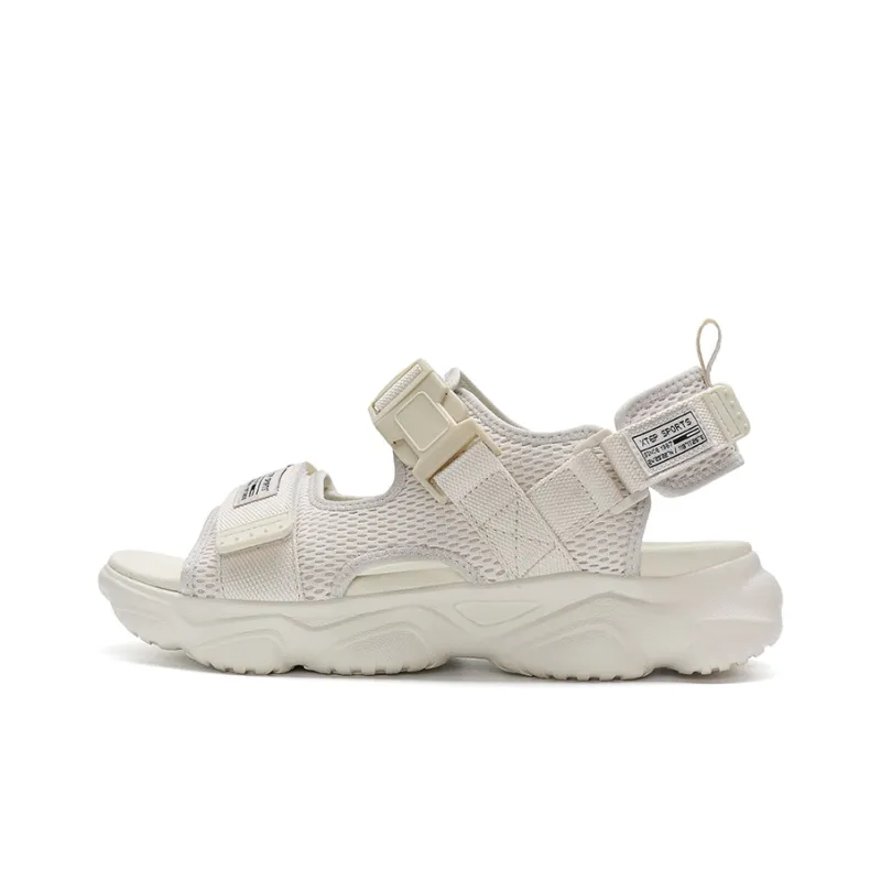 XTEP Beach Sandals Men's White Sand Gray-0