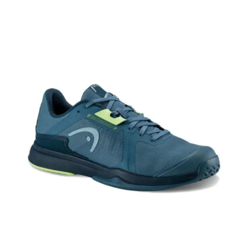 HEAD Sprint Team 3.5 Shock Absorbers With Slip Resistant Features Low Top Tennis Shoes Men's Blue Green-1