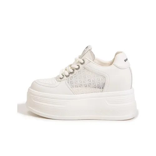 Milan Love Song Cushioned Height Increase Wear Resistant Breathable Low Top Chunky Sneakers Women's