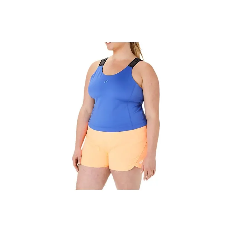 Asics Fit Sana Cropped Tank Tank Tops Women's Blue-2