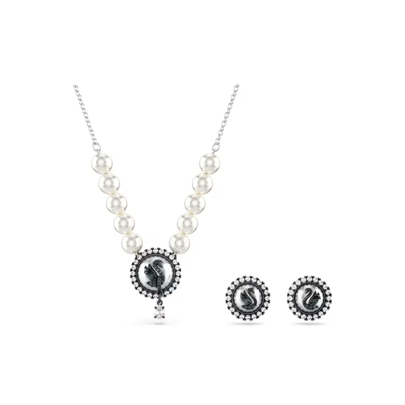 Swarovski Rhodium Plated Necklaces Women's Silver-0