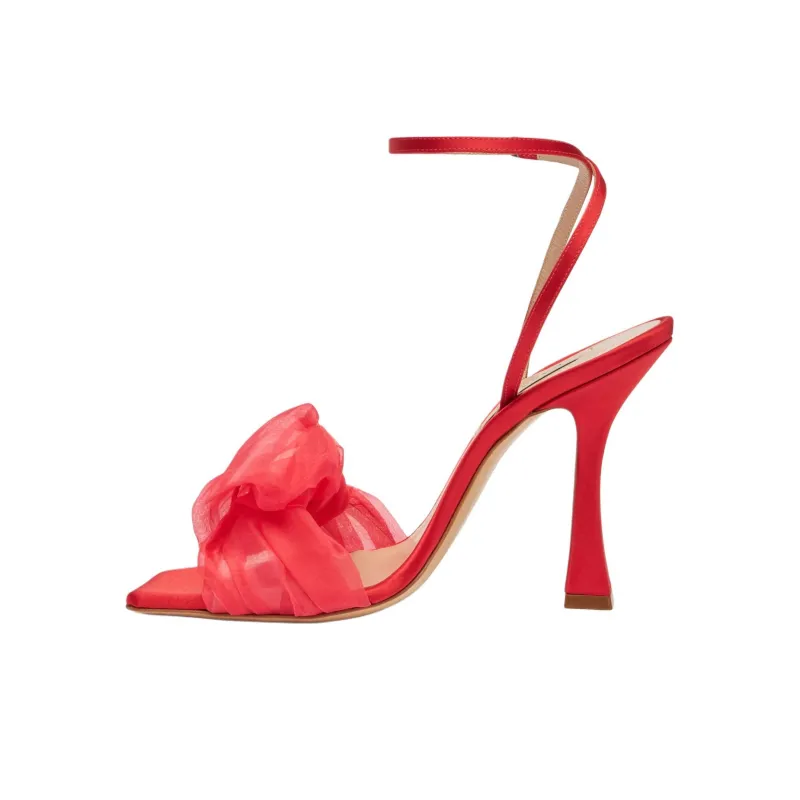 Casadei Geraldine Helen Satin Sandals-0