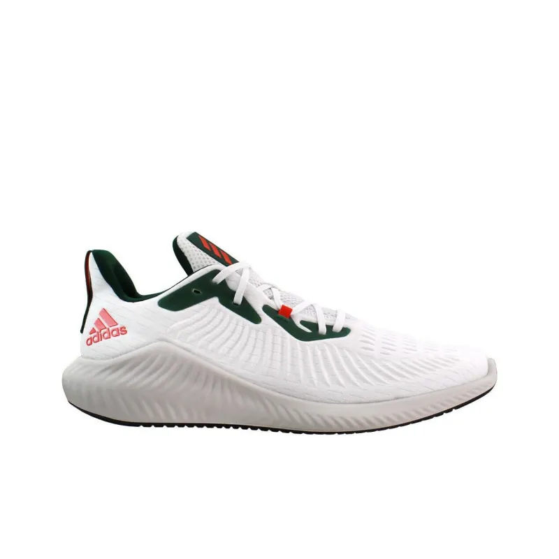 Adidas Alphabounce Plus U White Dark Green Women's-1