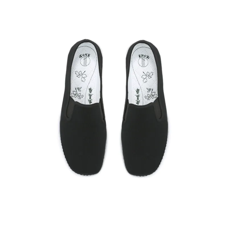 Old Meihua Casual Fabric Shoes Men's Black-3