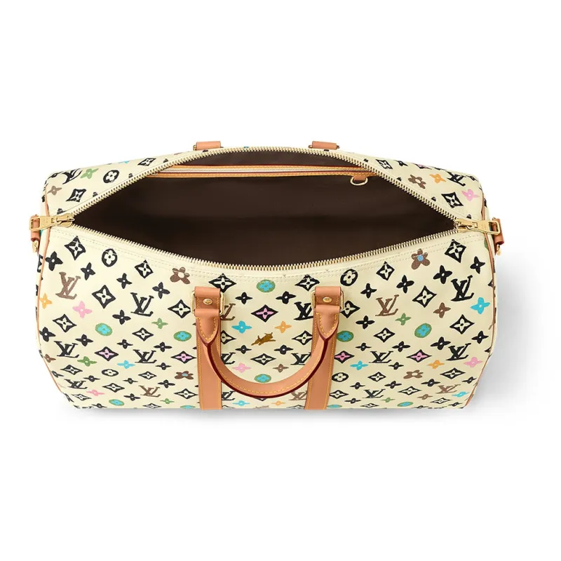 LOUIS VUITTON By Tyler The Creator Keepall Bandouliere 45 Vanilla Craggy Monogram-2