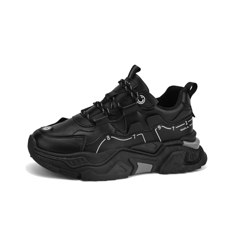GONG NIU JU REN Anti-Slip Wear-Resistant Low-Top Chunky Sneakers Men's-1
