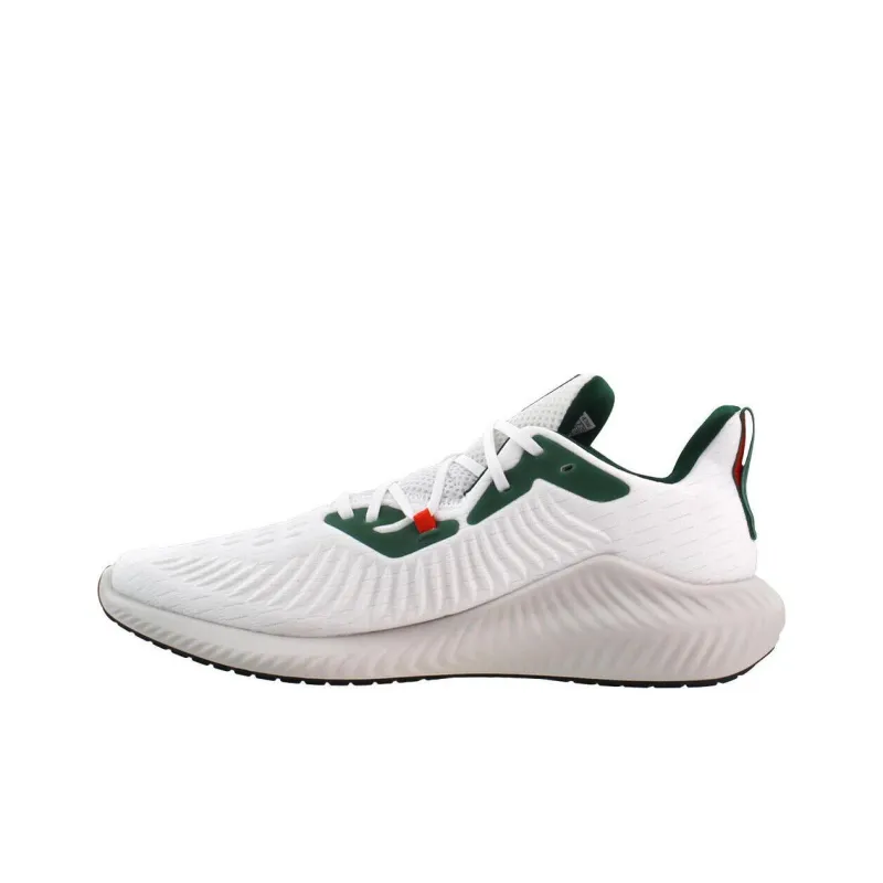 Adidas Alphabounce Plus U White Dark Green Women's-0